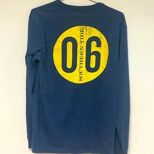 🐟SOUTHERN TIDE Men’s Long Sleeve T-Shirt Small Cotton Blend